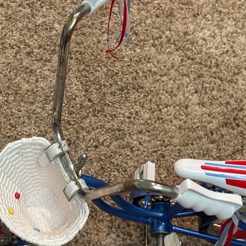 American Girl Blue and Red Doll Bicycle - Picture 7 of 14